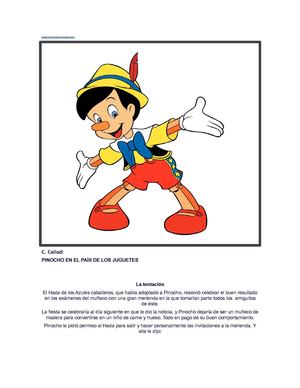 pinocho en el país de los juguetes 
