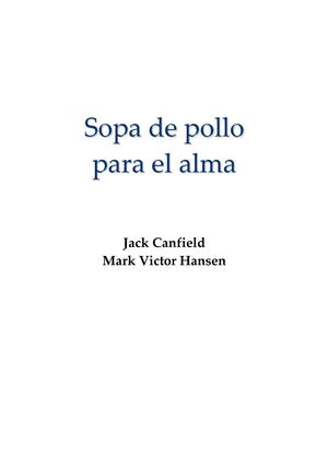 sopa de pollo para el alma