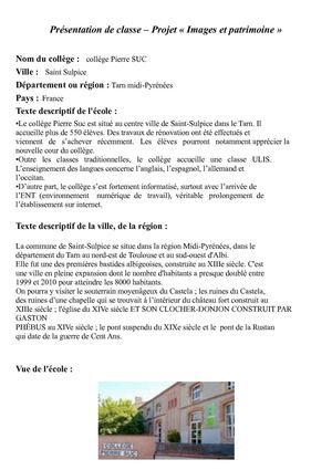 Présentation collège pierre suc