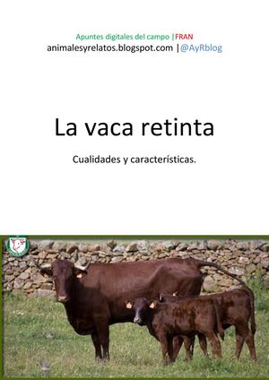 Apuntes digitales del campo vaca retinta