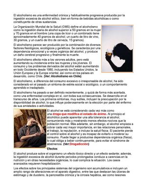 El alcoholismo