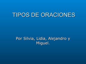 Tipos de oraciones