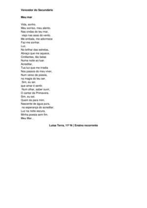 há poetas na ilha - ensino secundário