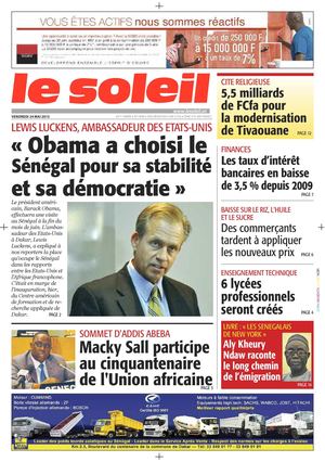 Edition du 24 Mai 2013
