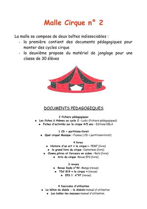 Malle cirque n° 2