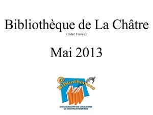 Bibliothèque de la châtre avant les travaux de mai 2013
