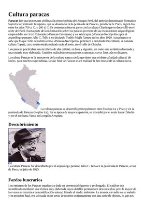 la cultura paracas