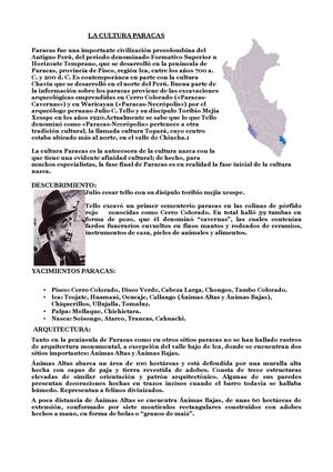 LA CULTURA PARACAS