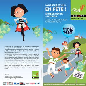 Programme Slow-Up Alsace 2 juin 2013