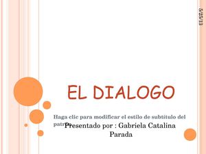 EL DIALOGO