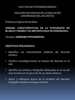 DESNUDO ARTÍSTICO EN EL MUNDO DEL ARTE