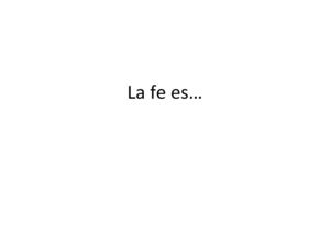 La fe