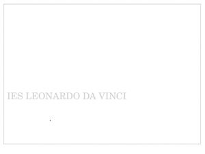 Curso 2012-13 Leonardo da Vinci