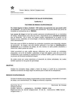 Cartilla Salud ocupacional