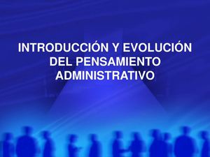 INTRODUCCION A LA ADMINISTRACION