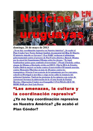 Noticias Uruguayas domingo 26 de mayo del 2013