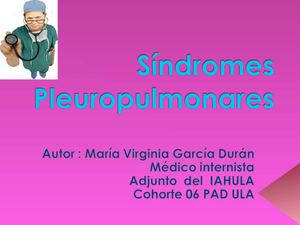 Síndromes pleuropulmonares