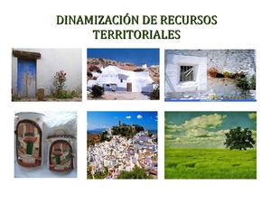 DINAMIZACIÓN DE RECURSOS TERRITORIALES