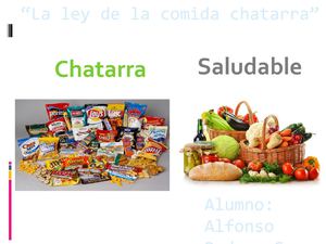 La comida chatarra