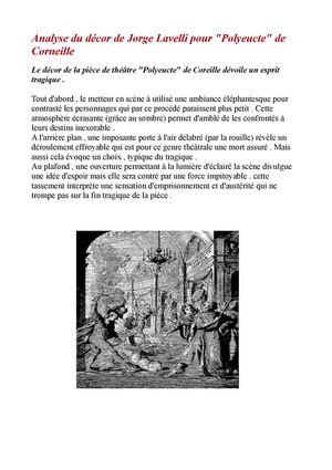 Polyeucte de Corneille : Analyse du décor