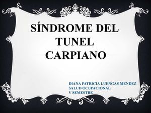 tunel del carpo