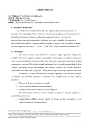 Estudo_Dirigido-Estruturas de Mercado