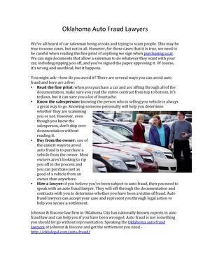 Calaméo - Oklahoma Auto Fraud Lawyers