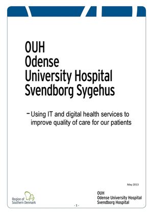 OUH - Using IT and digital health services to deliver quality care