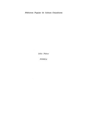 poesia Julio Flòrez