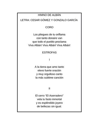 Himno Albán 