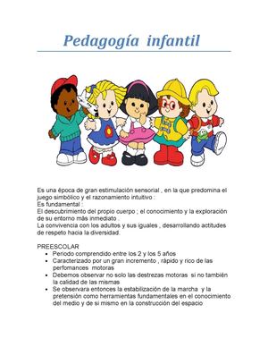 pedagogia infantil 