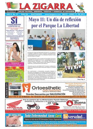 SAN GIL SANTANDER PERIODICO LA ZIGARRA EDICION 91