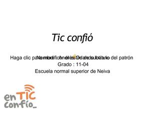 tic confio