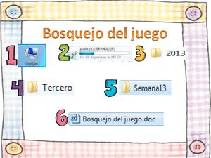 Bosquejo del juego tercer grado