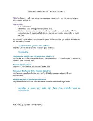 Sistemas Operativos al futuro