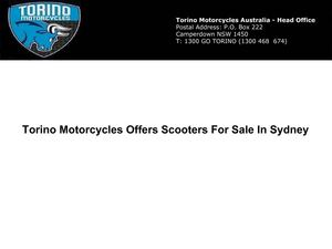 Torino Motorcycles Offers Scooters For Sale In Sydney