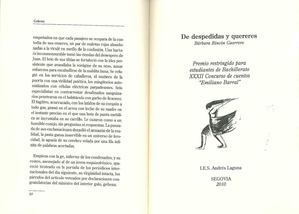 Bárbara Rincón Guerrero - De despedidas y quereres (Bach. 2010)