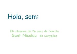 L'oli. Sant Nicolau 2n B