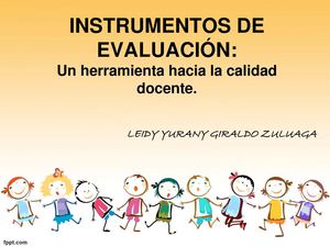 CARTILLA INSTRUMENTOS DE EVALUACIÓN