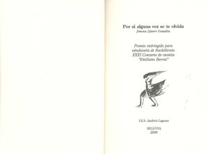 Jimena Lázaro González - Por si alguna vez se te olvida (2009, Bach)
