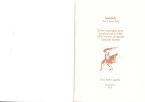 Elvira Sastre Sanz - Saudade (2008, ESO)