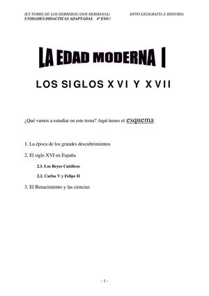 la edad moderna y meda