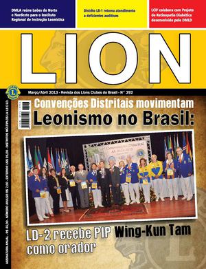 Revista LION em português (Distritos Múltiplos LA, LB e LD) - Março/Abril 2013