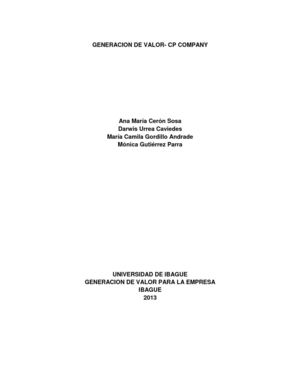 propuesta de generacion de valor-CP COMPANY