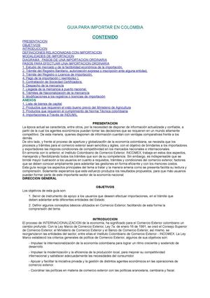 Guia de importacion 