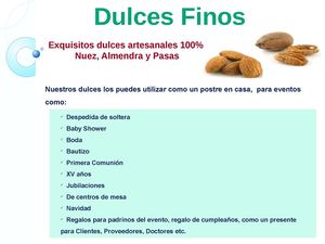 Catalogo de dulces 