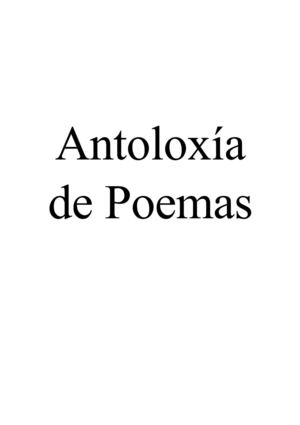 Antoloxía de poemas