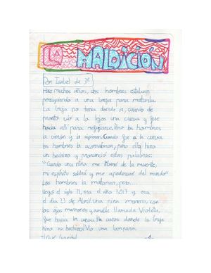 Ganadores de los cuentos de clase