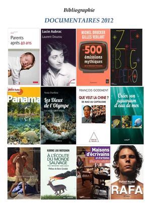 Nouveautés documentaires