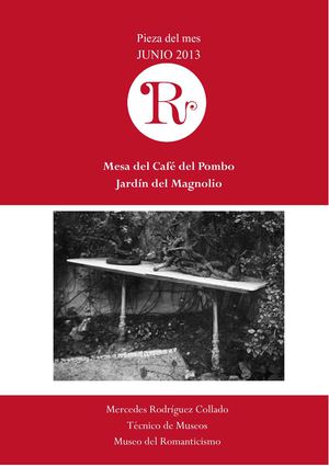 Pieza del mes de Junio 2013: Mesa del Café del Pombo